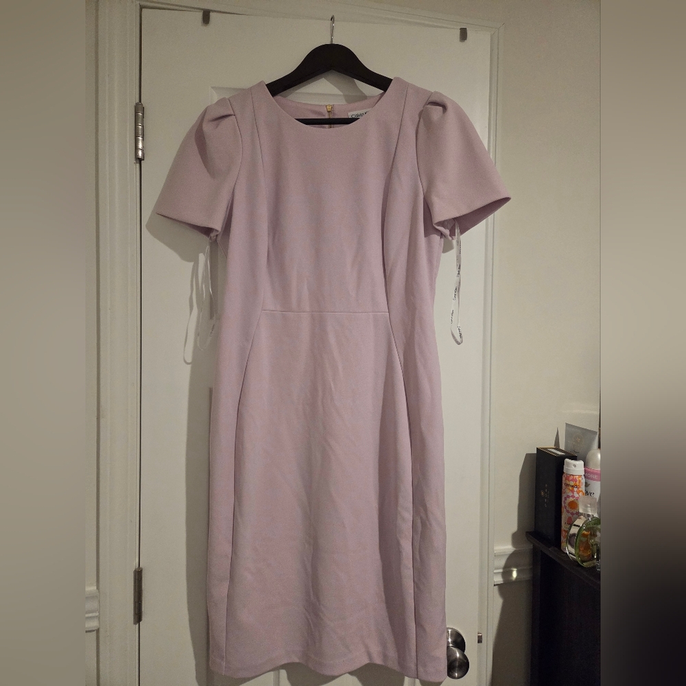 Calvin Klein Soft Purple Midi Dress